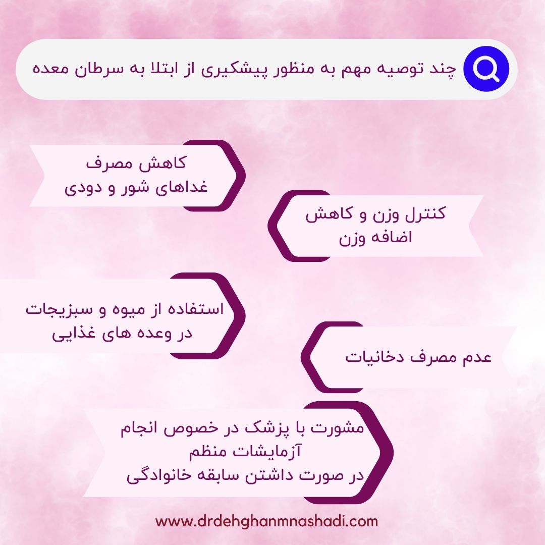 پیشگیری سرطان معده